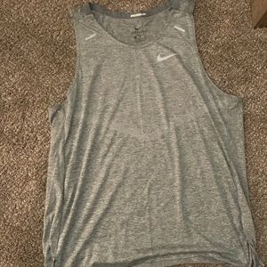 Gray Nike running dri-fit tank